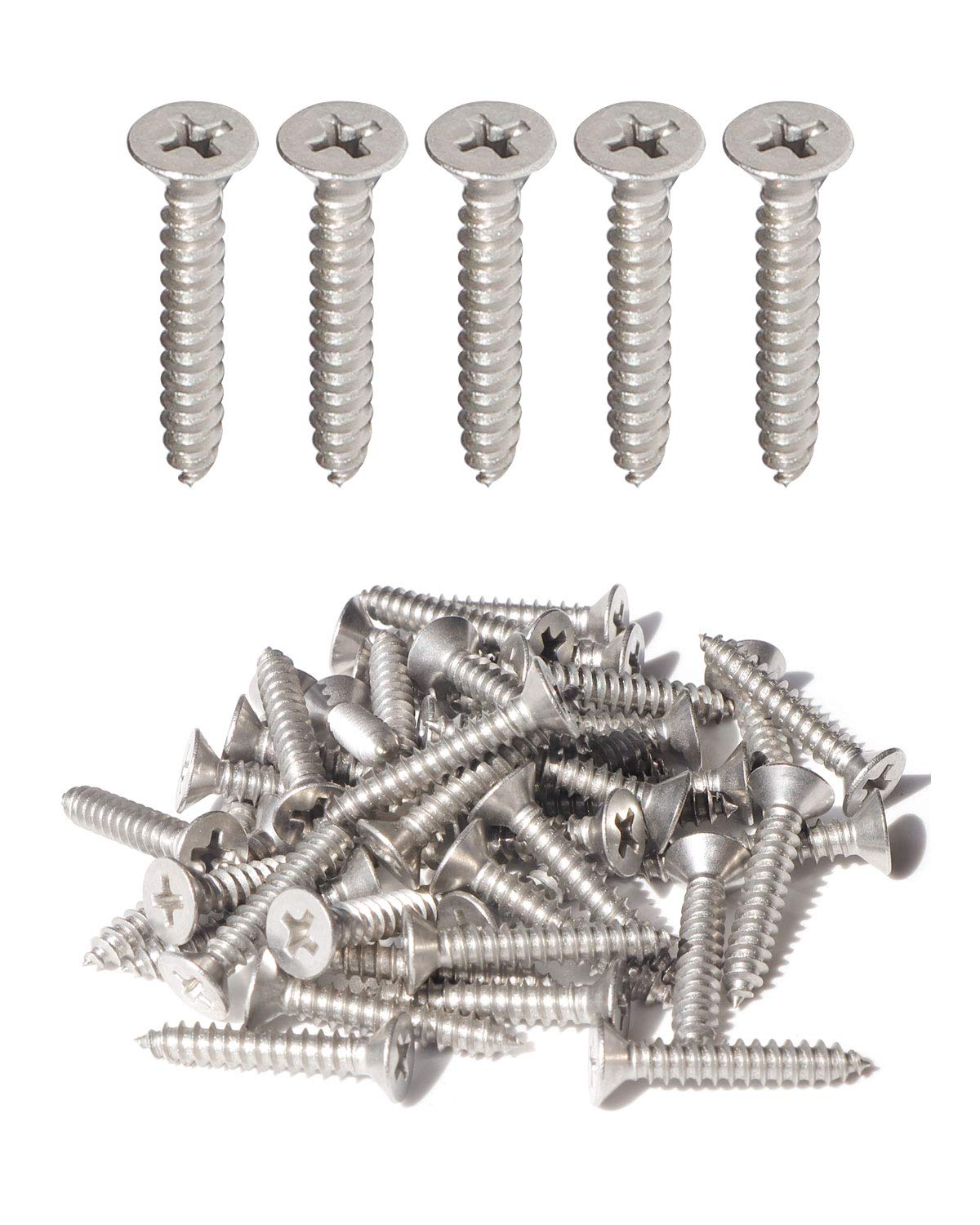 Vis cruciformes à tête plate 25 mm IMScrews lot de 200 vis à bois en acier inoxydable fraisé