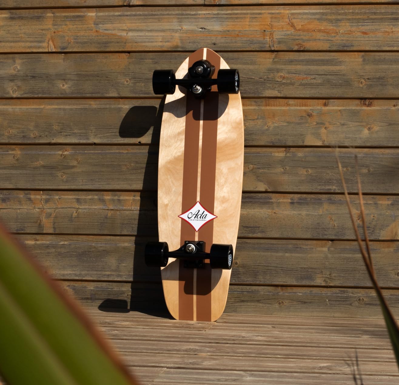 ACTA Surfskate Timber 31" - Legno naturale - Tavola da Surf-Skate in acero 7 pieghe, ideale per principianti e intermedi, per pumptrack, crociere e carving urbano