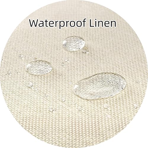 Miniatura 2 de Juego de 4 fundas de almohada para exteriores, impermeables, para otoño, de 14 x 14 pulgadas, decoración de granja, fundas decorativas de lino,