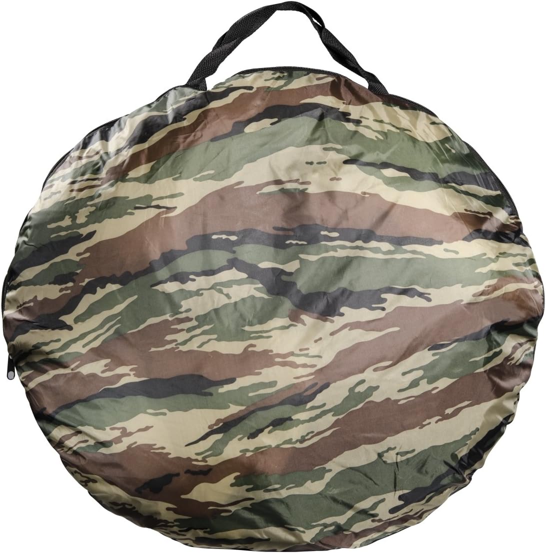 Walimex Pro Camouflage Pop-Up Tent folded and stored in its carrying bag