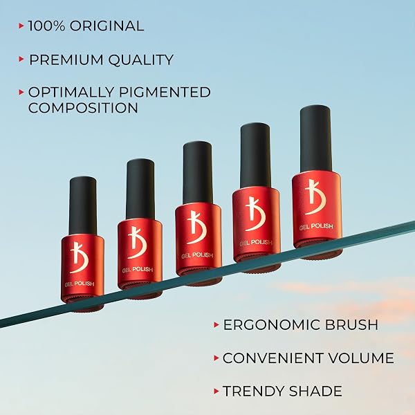 Kodi Professional Smalto Semipermanente - Redberry - Gel Nail Polish Bright Collection UV LED -7ml- Smalto Unghie Gel di Lunga Durata in colori esclusivi - 10BR - 5