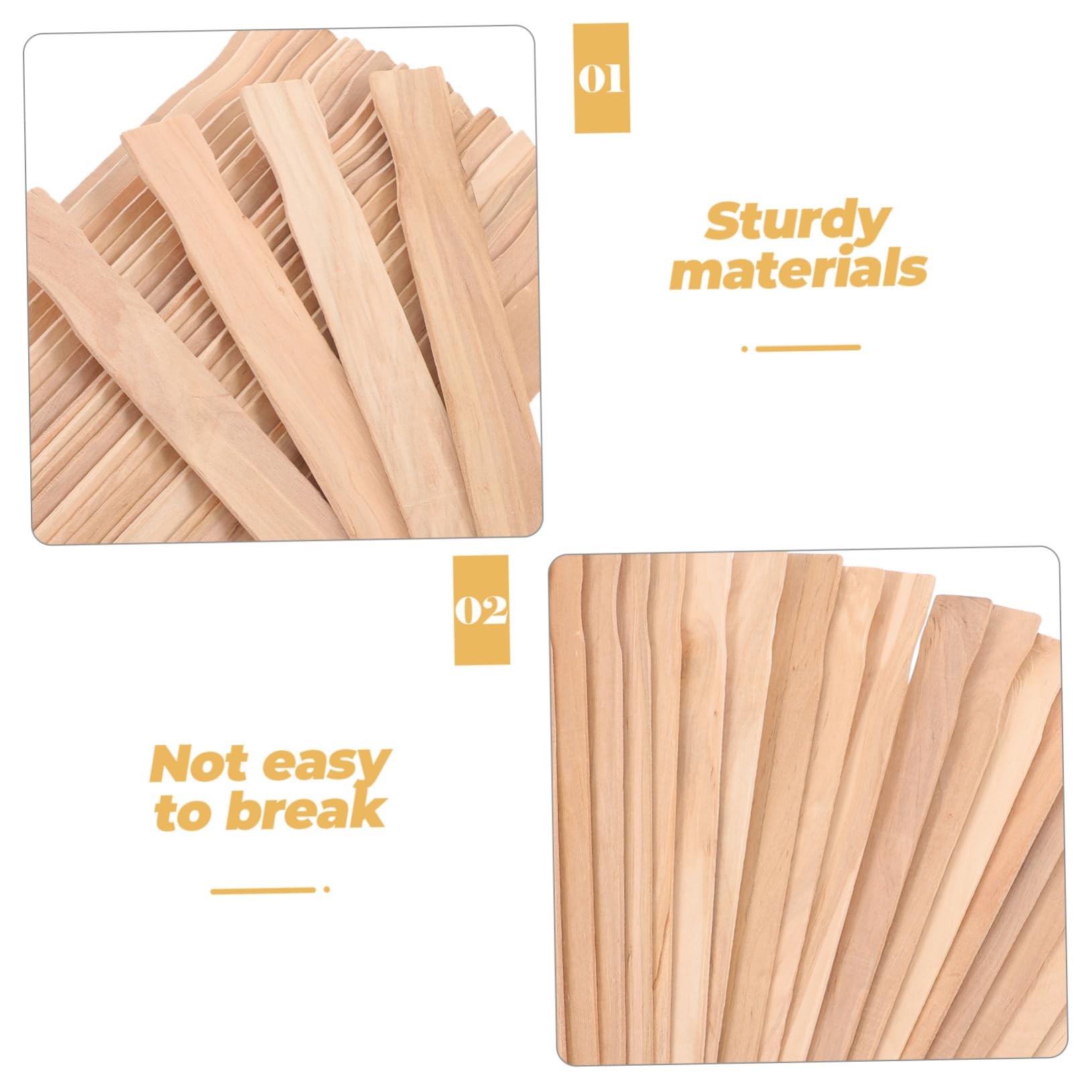 Amosfun 4 Ensembles De Peinture Artisanat Bâtonnets Bois Franc Des Bâtons Coloré Tiges Tige D'agitation De Peinture En Bois Outil De D'agitation Réutilisable 25 Pièces * 4