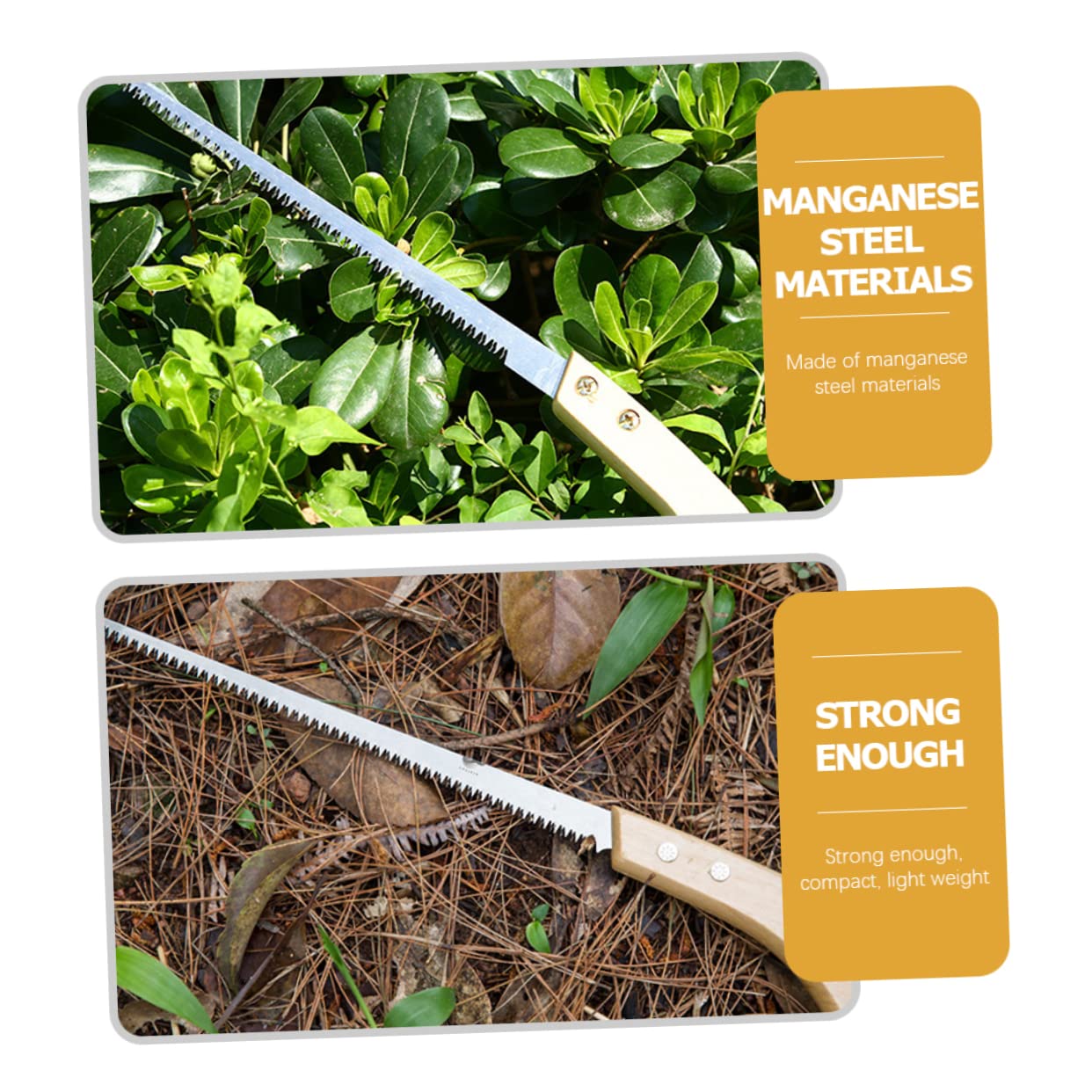 ifundom 3 Set Seghetto Da Giardinaggio Con Legno Antiscivolo Per Potatura E Falegnameria Strumento Compatto E Leggero 2 Pezzi*3