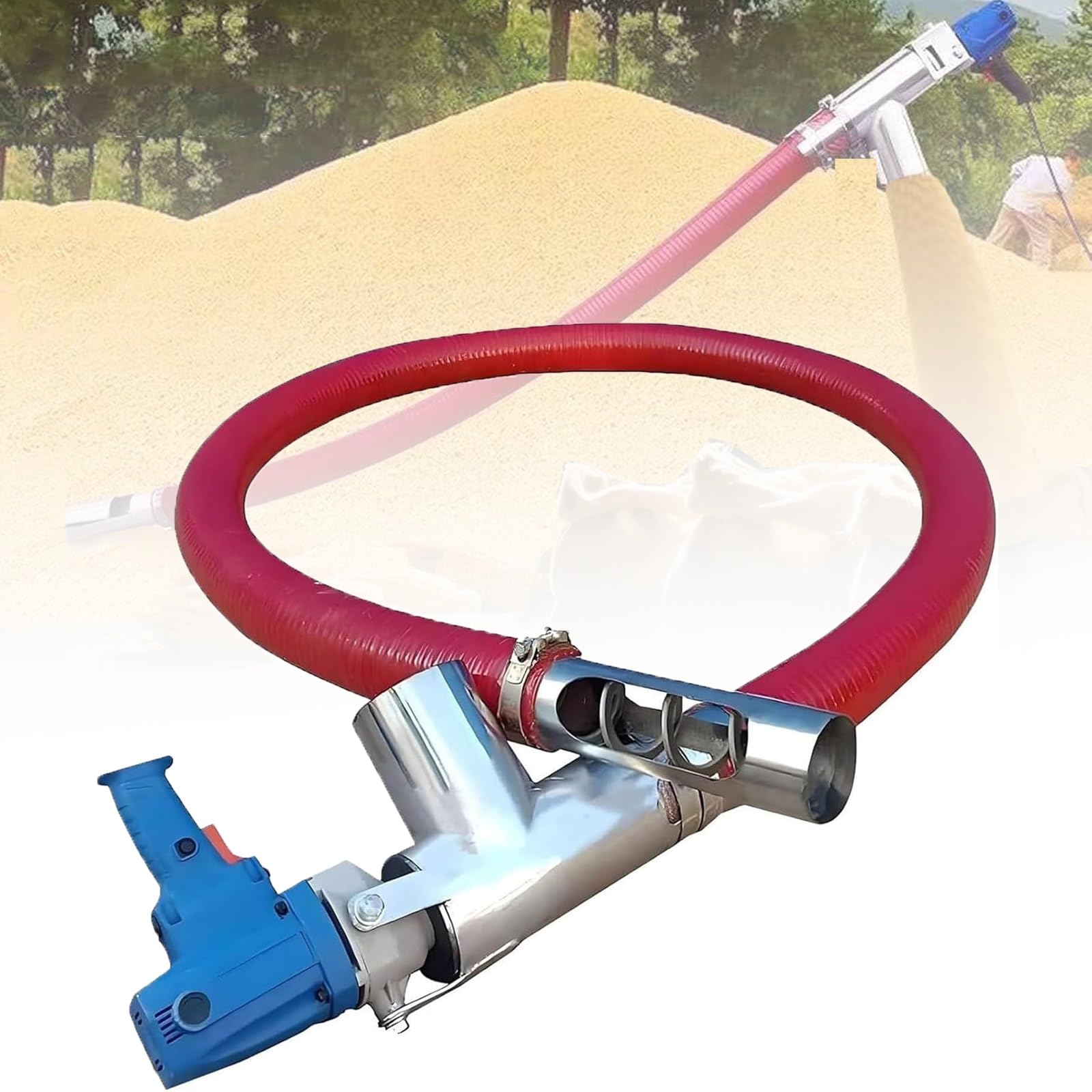 Pompe à grains robuste 1500W et convoyeur à vis industriel de 1,5m
