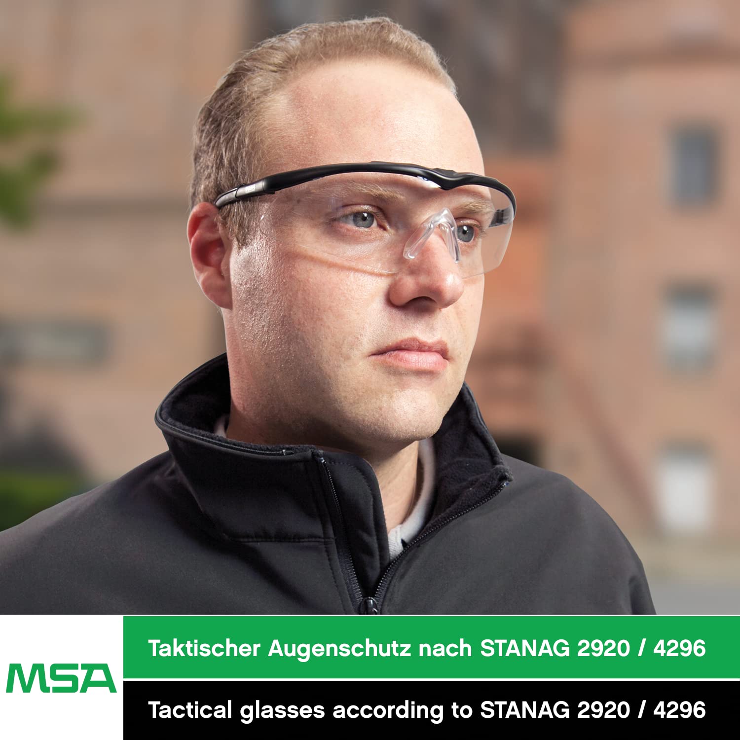 MSA TecTor Opirock Occhiali di Sicurezza UV400 Sport Caccia