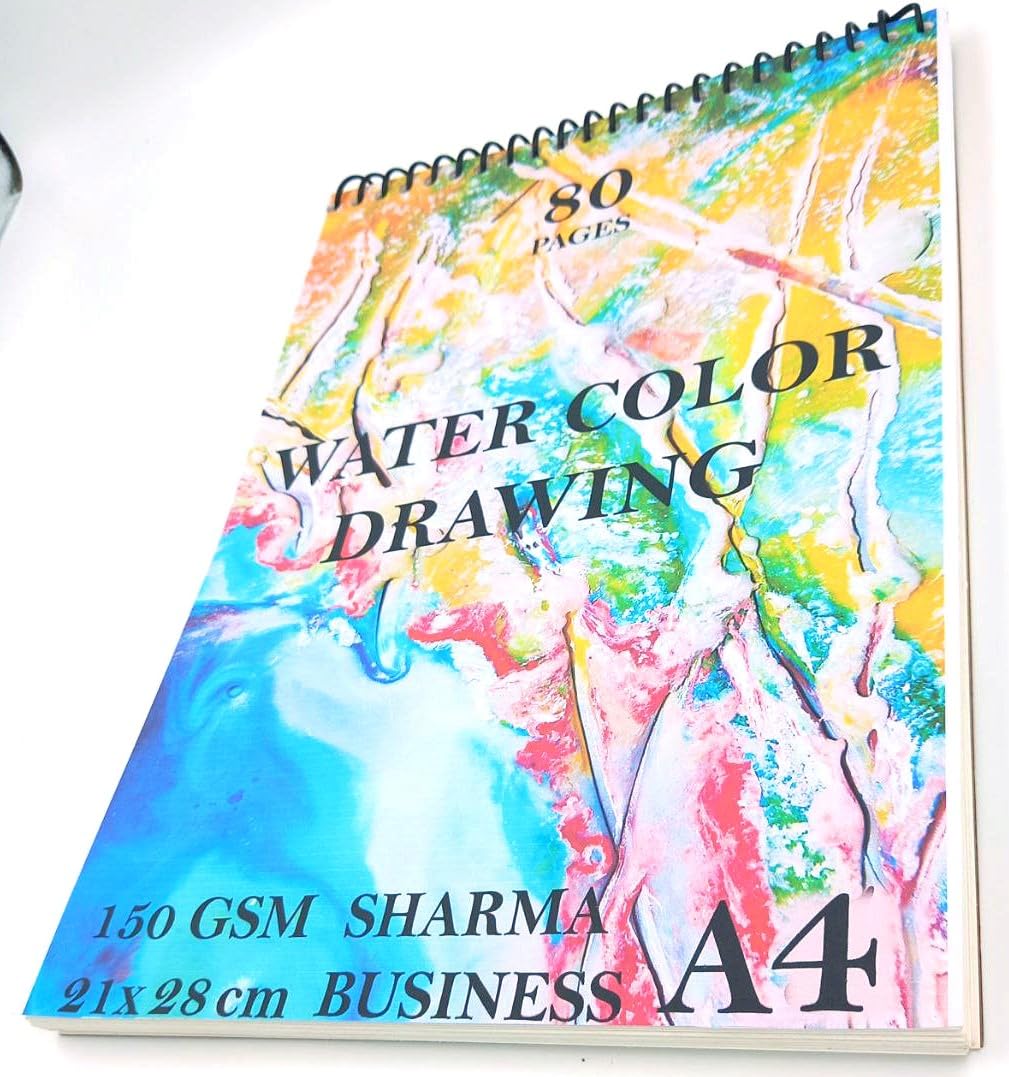 REDGE Water Color Sketch Book A4 Size for Drawing and Painting Set of 1, Size Small 28x21cm. 150 GSM Thick Paper (B0CH5522QD) Amazon Price History, Amazon Price Tracker