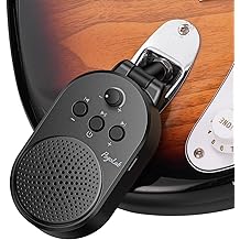 Mini Guitar Amp, 5W Portable Electric Practice Amp with Volume Control, Plug and Play, BT Rechargeable Plug-in Small Speaker for Guitar/Bass/Electric Instruments