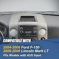 Vista 5 de Auto Dynasty Modelo de entrada auxiliar: bandeja de bisel superior del panel de tablero de estilo de fábrica compatible con Ford F-150 Lincoln Mark