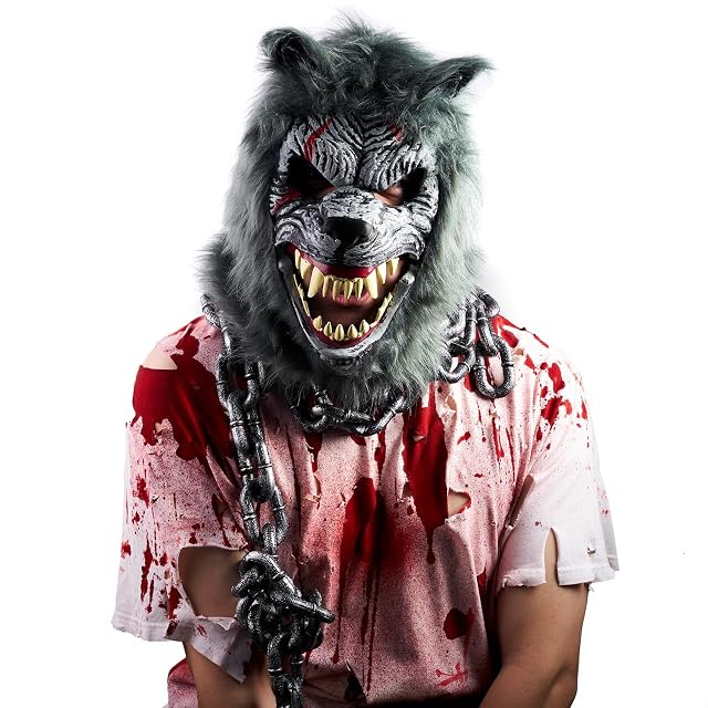 Foto 2 de 8 de Spooktacular Creations - Máscara de lobo para Halloween - Accesorios de traje de hombre lobo