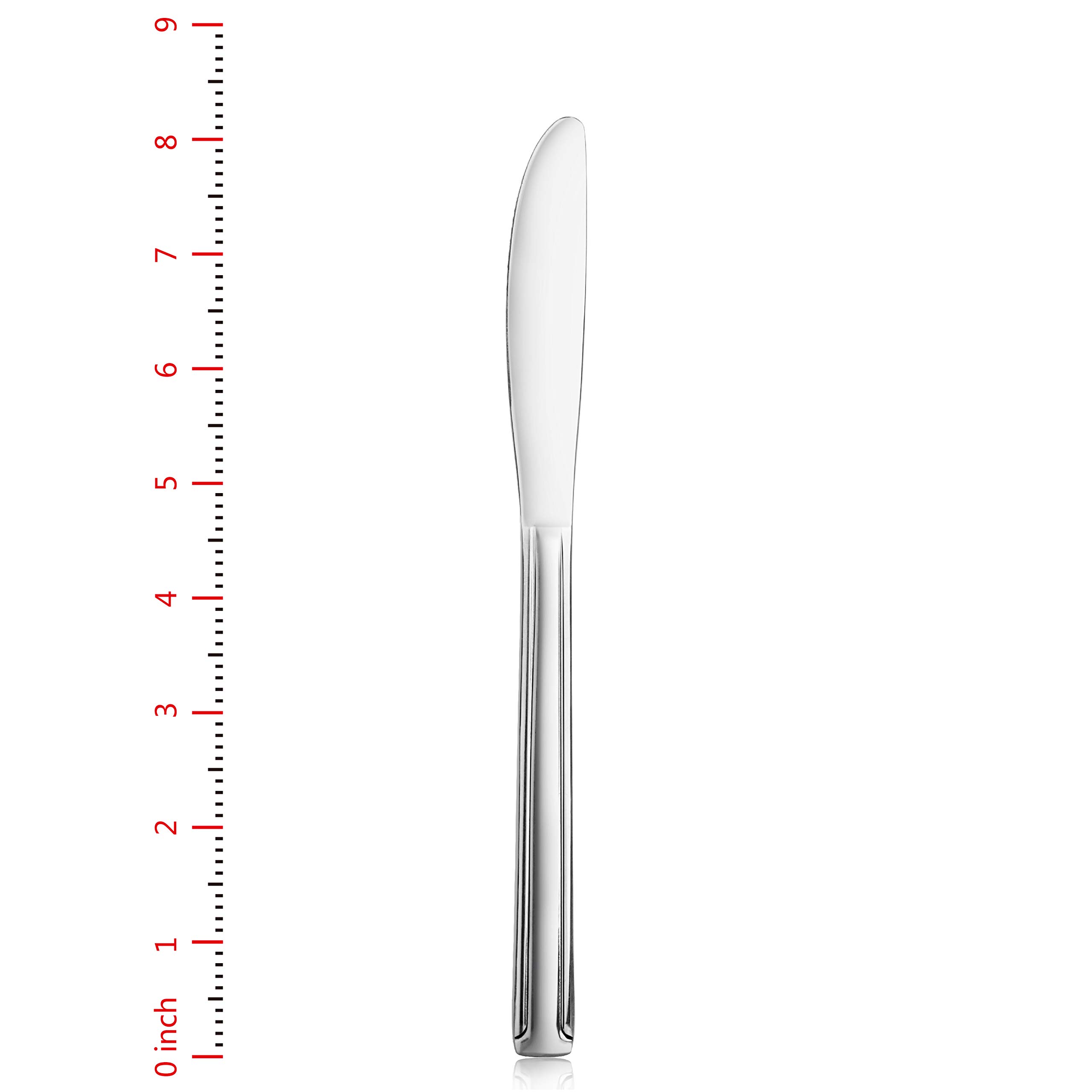 Nueva estrella de la Restauración 58802 dominio patrón de acero inoxidable Cena Cuchillo, 8.2-inch, juego de 12