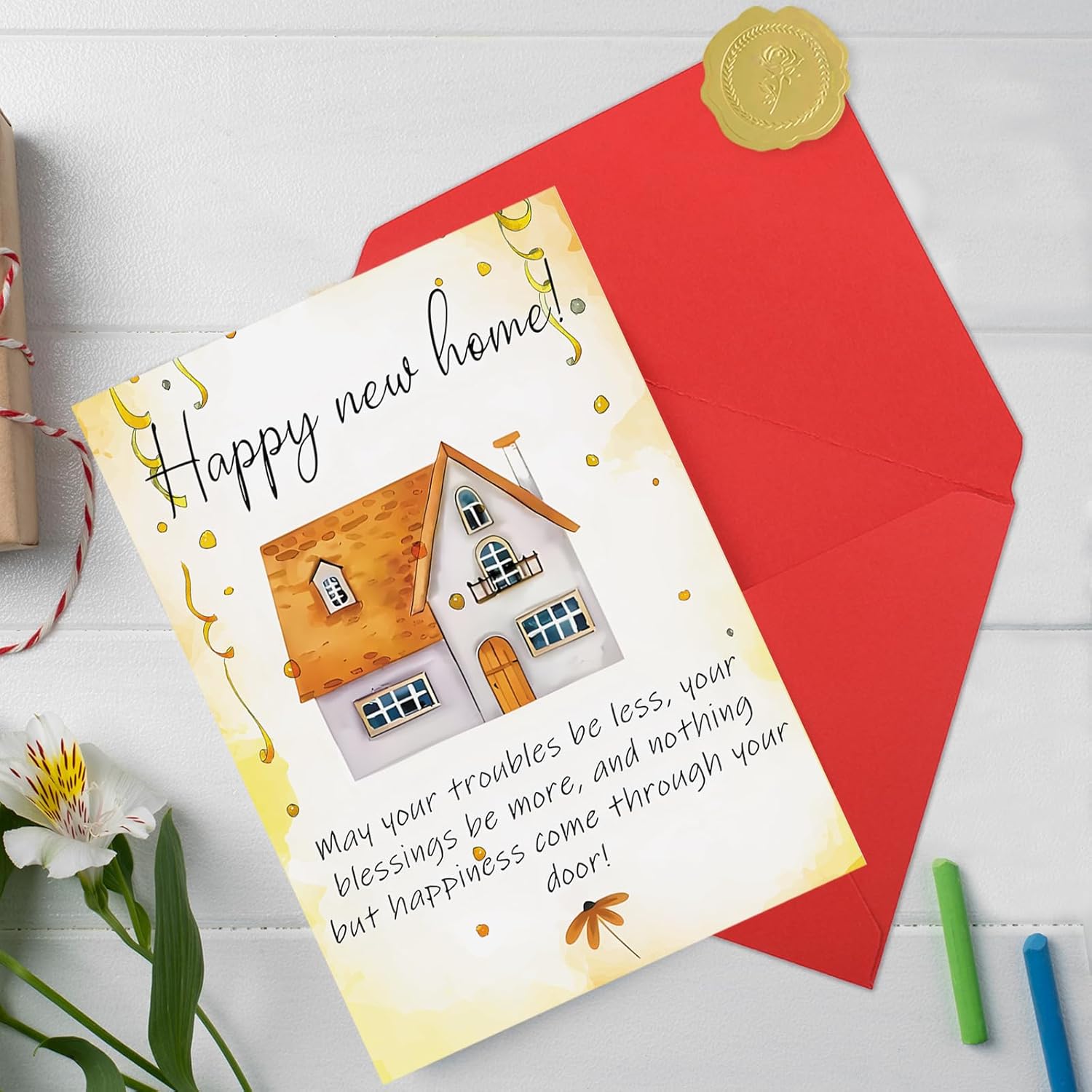 New Home Card, Funny Housewarming Card Gifts for Women Men, Congratulations on Having a New House Cards - Image 4