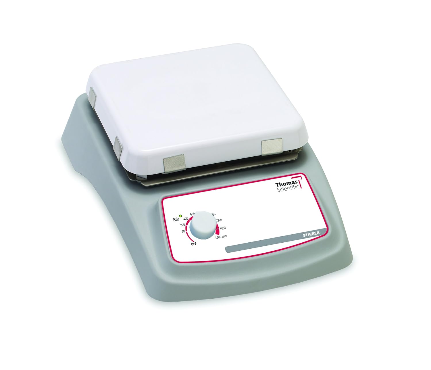 Thomas 984TH7CSTEUS Stirrer with 7" X 7" Ceramic Top Plate, 230V, 0.25amps, 50 watts