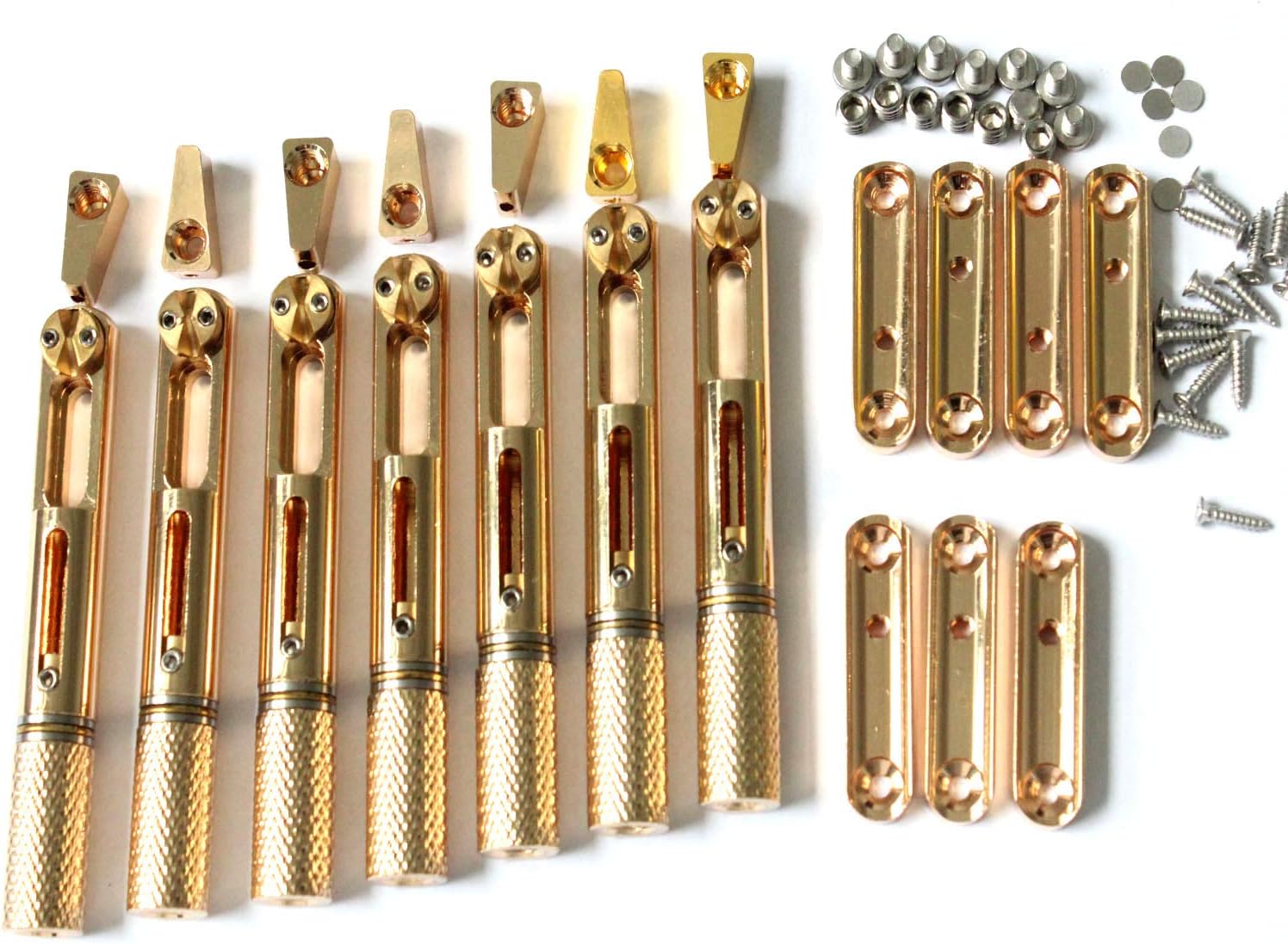 Amazon.com: New 7 Strings Single Guitar Bridge Fanned Fret Headless ...