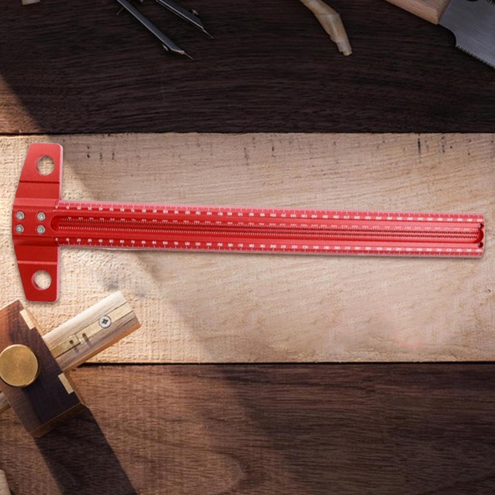 T Square - t Square Ruler | Escriba de carpintería | Marca de precisión T | Rulen | Arquitecto soberano para Carpenter | Calibre de marcado de escriba de madera | Reglas de abandono de agujeros de tro