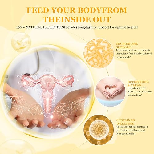 Miniatura 6 de She Thrive - Gomitas vaginales de piña con equilibrio femenino, 90 unidades para mujeres Ph,Premium Her Plus Nutrition Probióticos vaginales