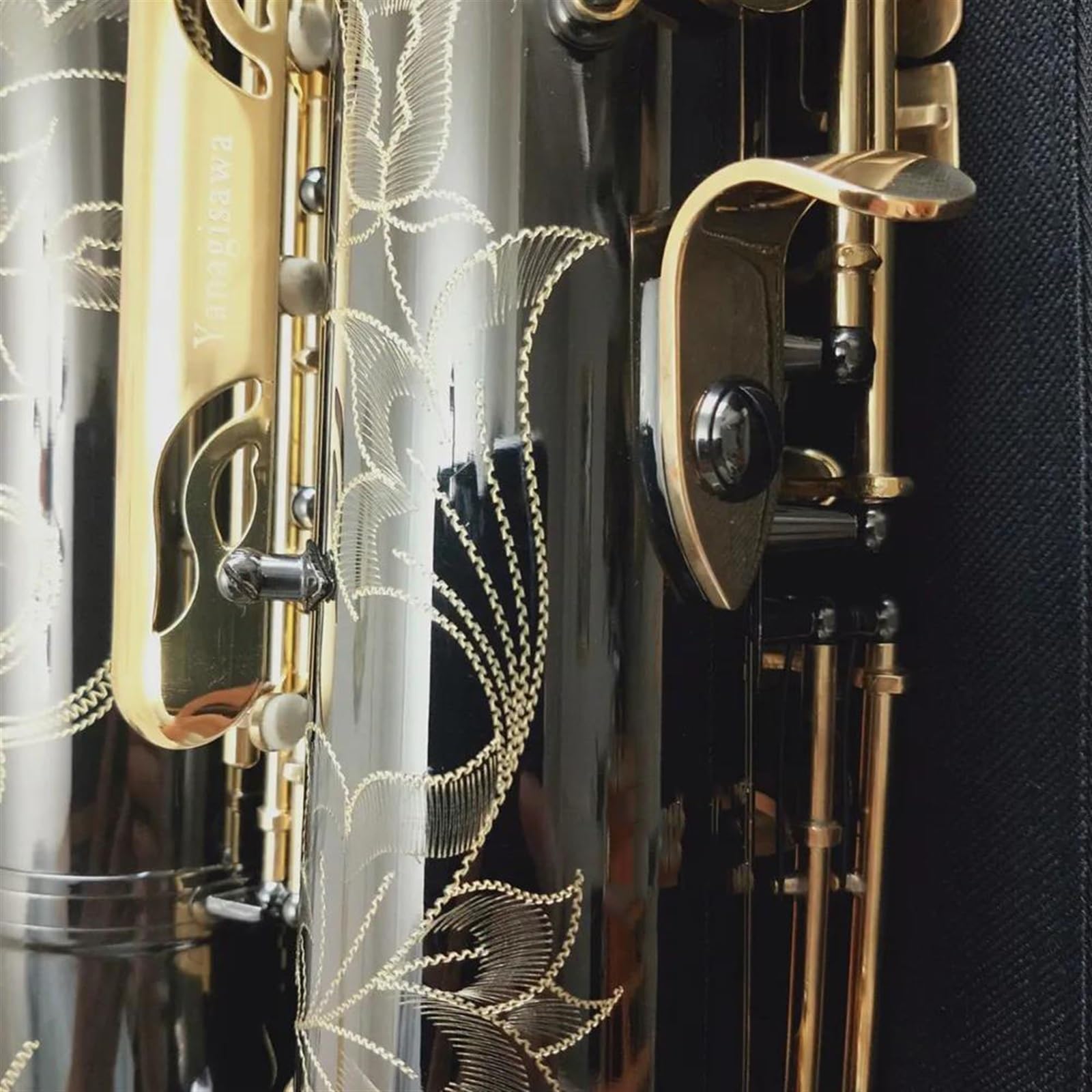 Strumento Sassofono Sassofono Tenore Professionale Performance Bb Flat Tune Musical Black Nickel Gold