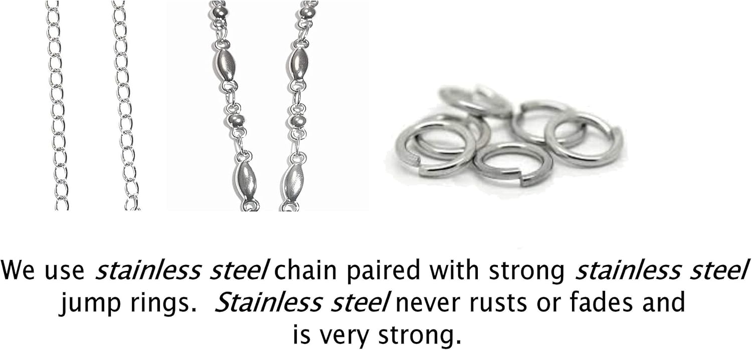 Hidden Hollow Beads Interchangeable Snap Button Lanyard Women's Stainlesss Steel Chain ID Badge holder Teacher Cruise Phone - Image 7