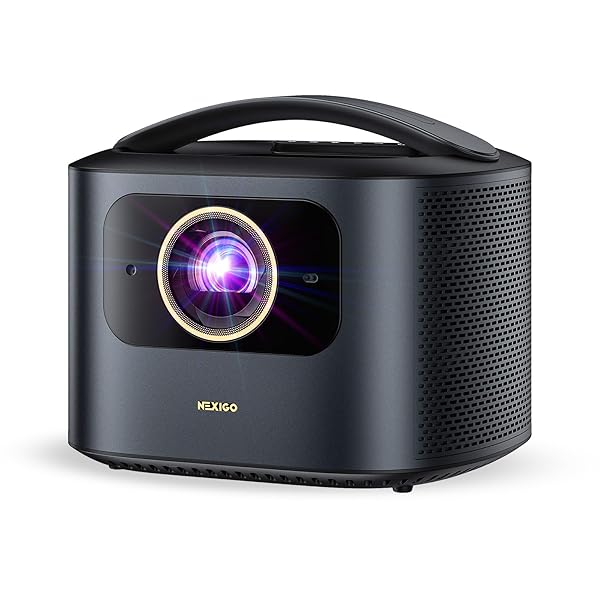 NexiGo TriVision Ultra, 4K Tri-LED-Laser Portable Projector, 2600 Lumens, No Laser Speckle, No Eye Strain, Dolby Vision, HDR10+, Backyard/Home Theater with 3D, 30W DTS Virtual:X, Fire TV Storage Slot