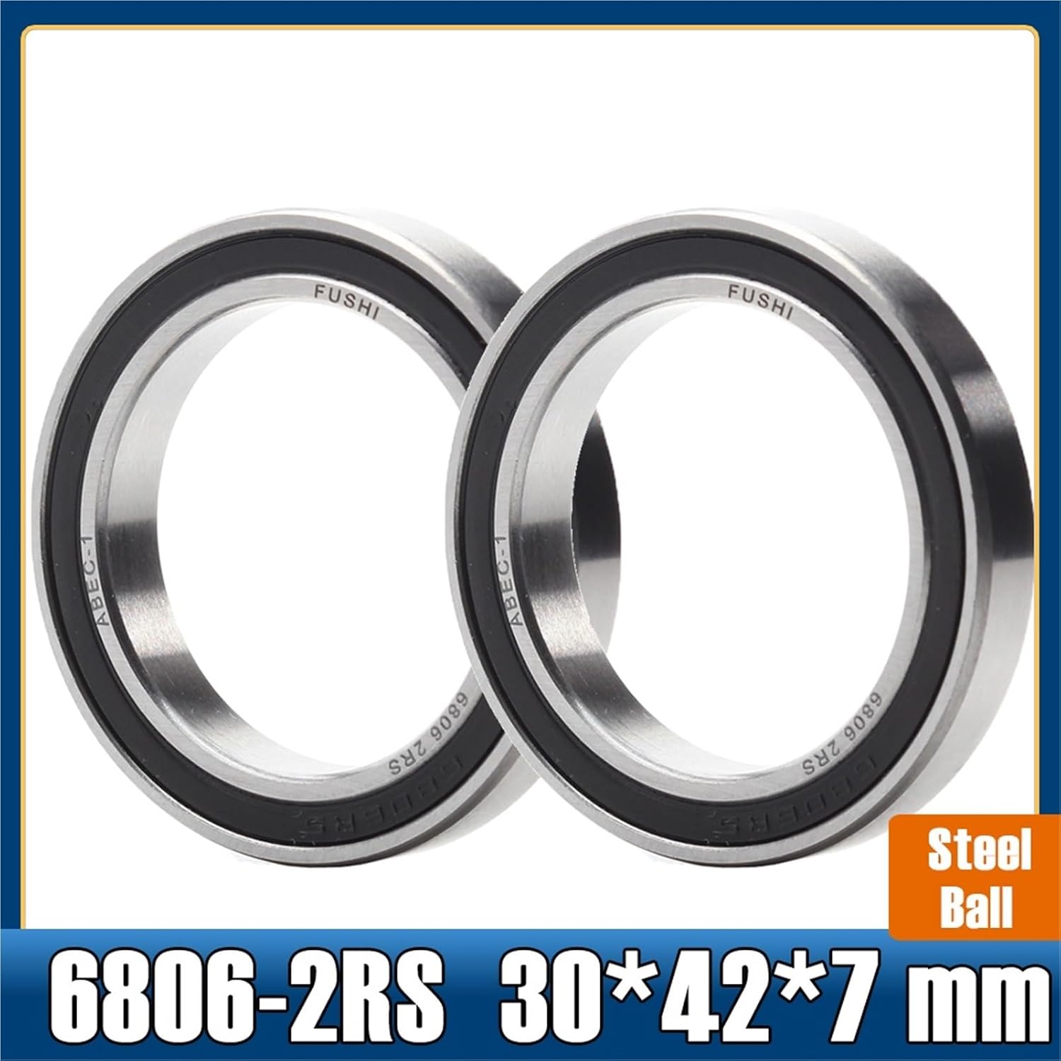 6806-2RS Bearing (10 PCS) 30 * 42 * 7 mm Thin Section 6806 2RS Ball Bearings 6806RS 61806 RS