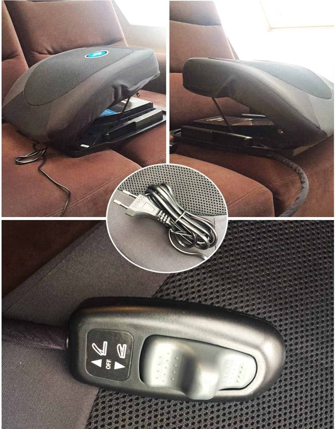 Cojín para Silla elevadora eléctrica, cojín Elevador eléctrico para Asistencia de Asiento, Potente Motor para Ayudar a Estar de pie, Dispositivos de Asistencia para elevación de Silla Que so
