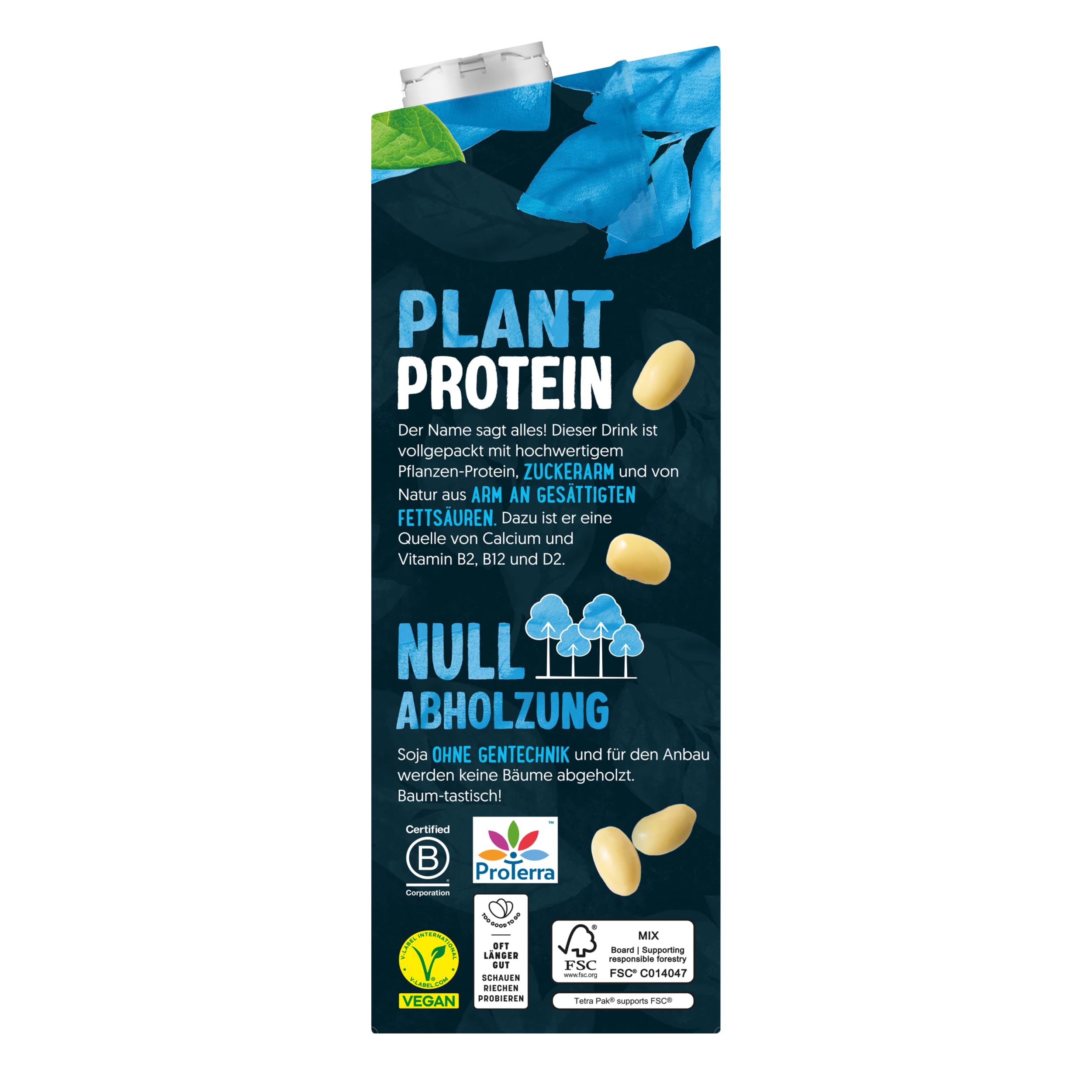 Alpro Proteindrink Natur 8 x 1L pflanzlich laktosefrei zuckerarm proteinreich