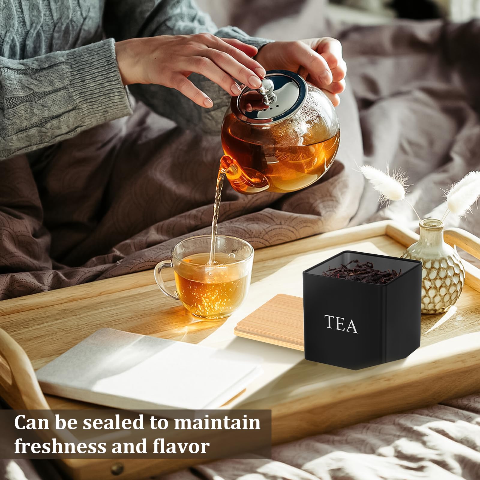 Lot De 3 Boîtes à Café Et Sucre Avec Couvercle Hermétique En