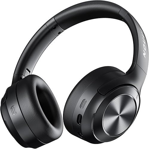 Hybrid Active Noise Cancelling Headphones, Bluetooth Headphones with Hi-Res Audio, 70H Playtime Over Ear Headphones with Fast Charge, ANC Wireless Headphones with Comfort Earcup for Travel/Office/Home