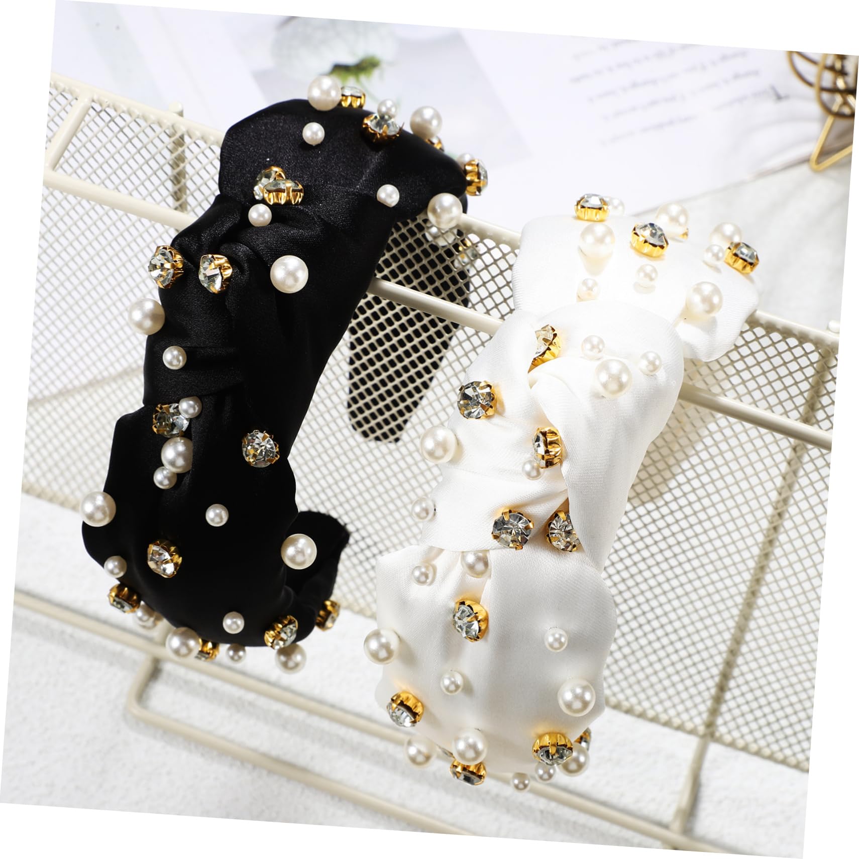 8stücke Haarbänder Mit Perlen Knotted Headbands Für Und Mädchen Eleganter Haarschmuck Mit Strasssteinen Vielseitig Und Für Verschiedene Anlässe