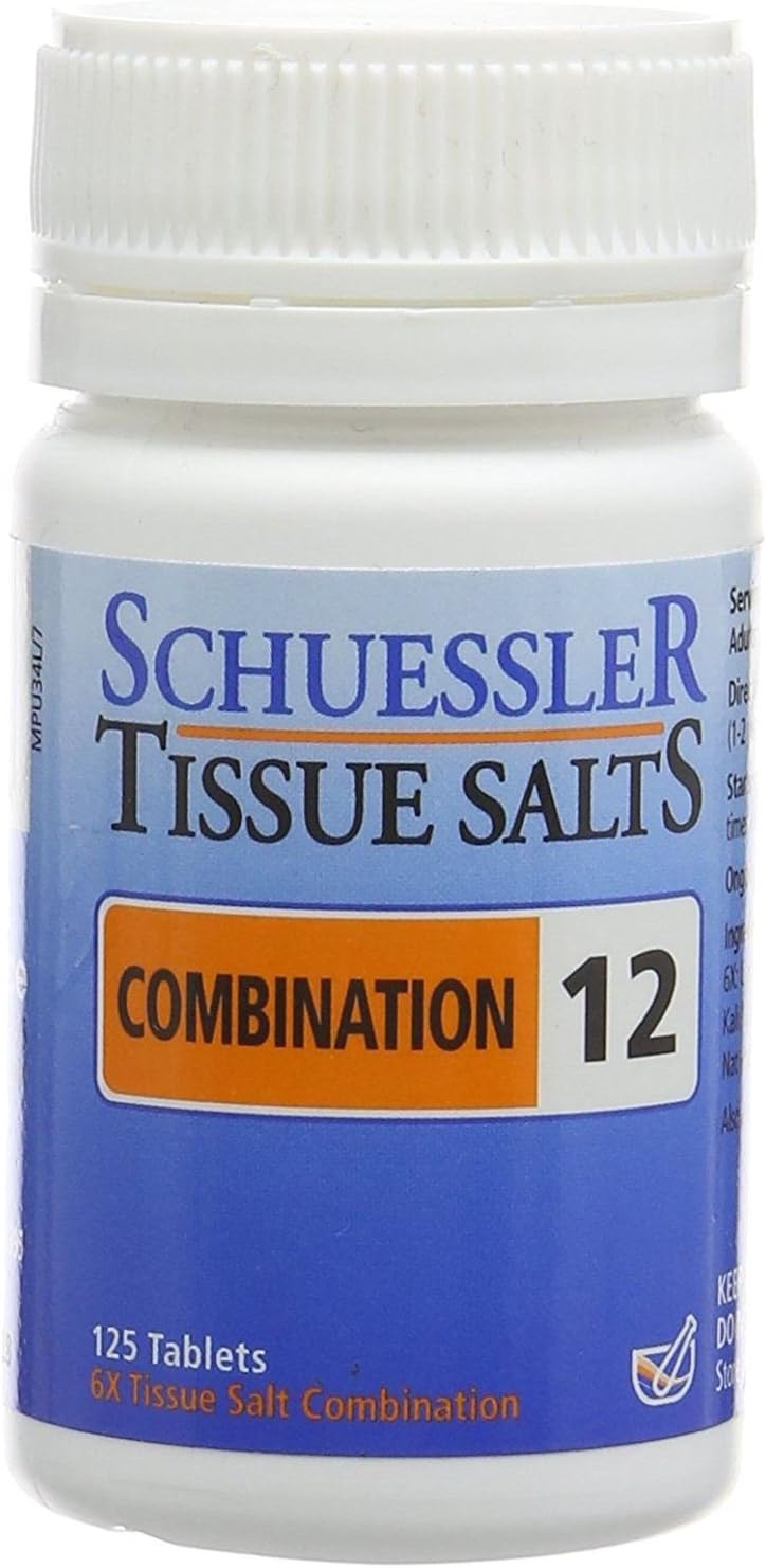 Schuessler Combination 12 Tissue Salts Tablets 125 Tablets (Pack of 4) Health