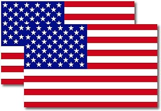 Magnet Me Up: American Flag Automotive Magnet Decal - 5x8 inches, 2 Pack, Red White, and Blue - Heavy-Duty for Car, Truck, SUV United States of America Patriotic Auto Accessories, USA Flag Car Magnets