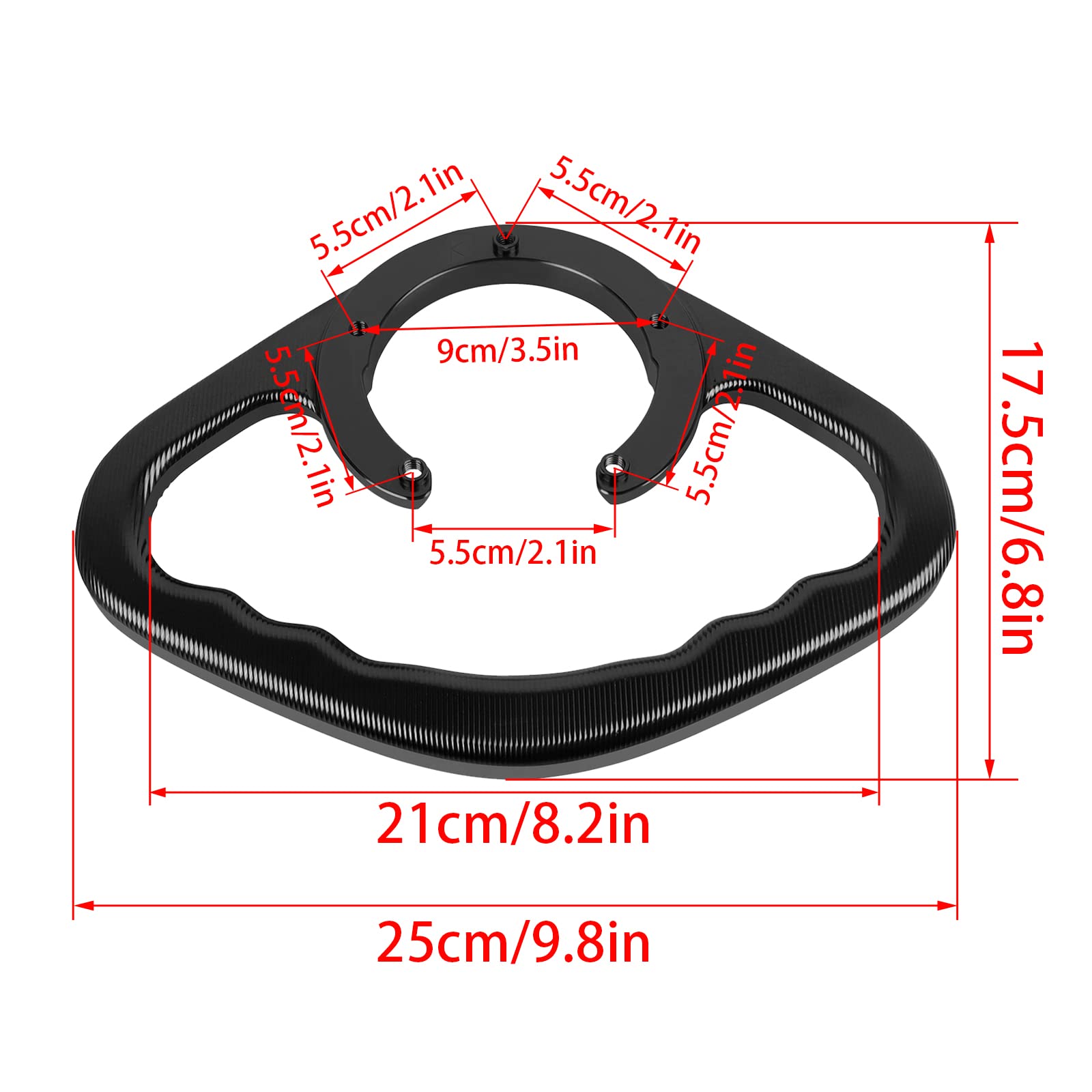 Amazon.com: HAONEL Fuel Gas Tank Handle Motorcycle Rear Passenger