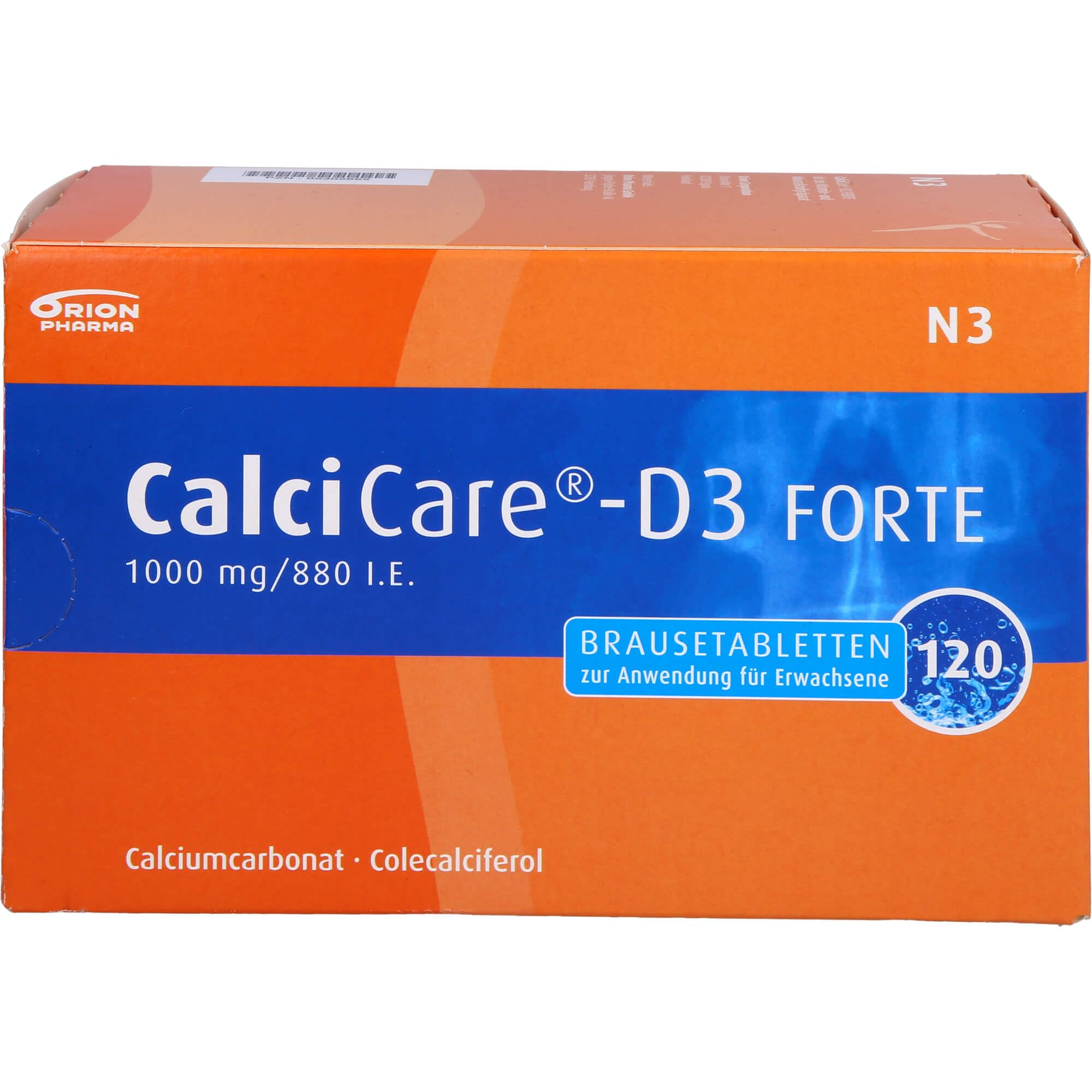 CALCICARE D3 forte Brausetabletten 120 St
