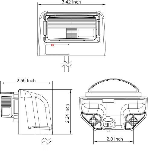 Miniatura 6 de Luz LED de matrícula para remolque, caravanas, camiones, barco, UTV, ATV, camión, 12 V, 24 V, lámpara de matrícula blanca, luz de remolque, luces