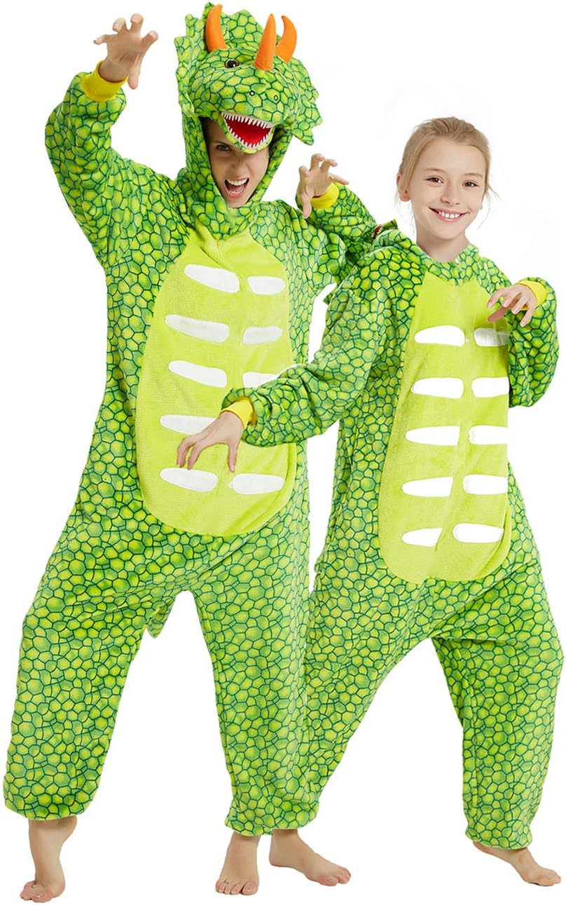 Dinosaur Costume Onesie Adult Women Novelty Onepiece Pajamas