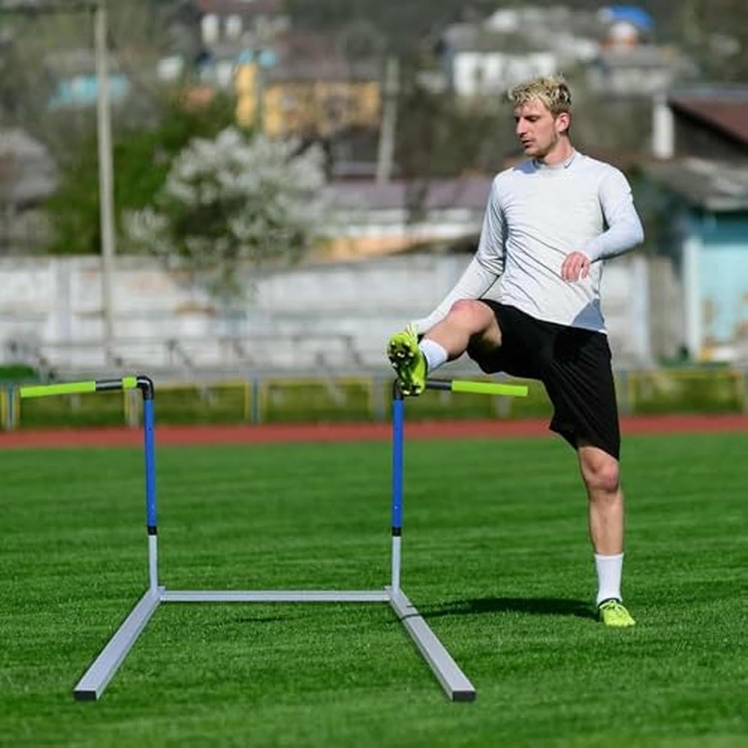 Adjustable Track and Field Hurdles Set - 5 Height Options for Professional Training, Ideal for Outdoor Workouts, Durable Hurdle Equipment for Athletes and Coaches