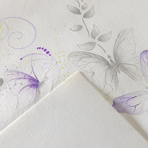 Miniatura 5 de Canson Imagine Mixed Media - Papel de 200 gsm, blanco natural, almohadilla A5 que incluye 50 hojas