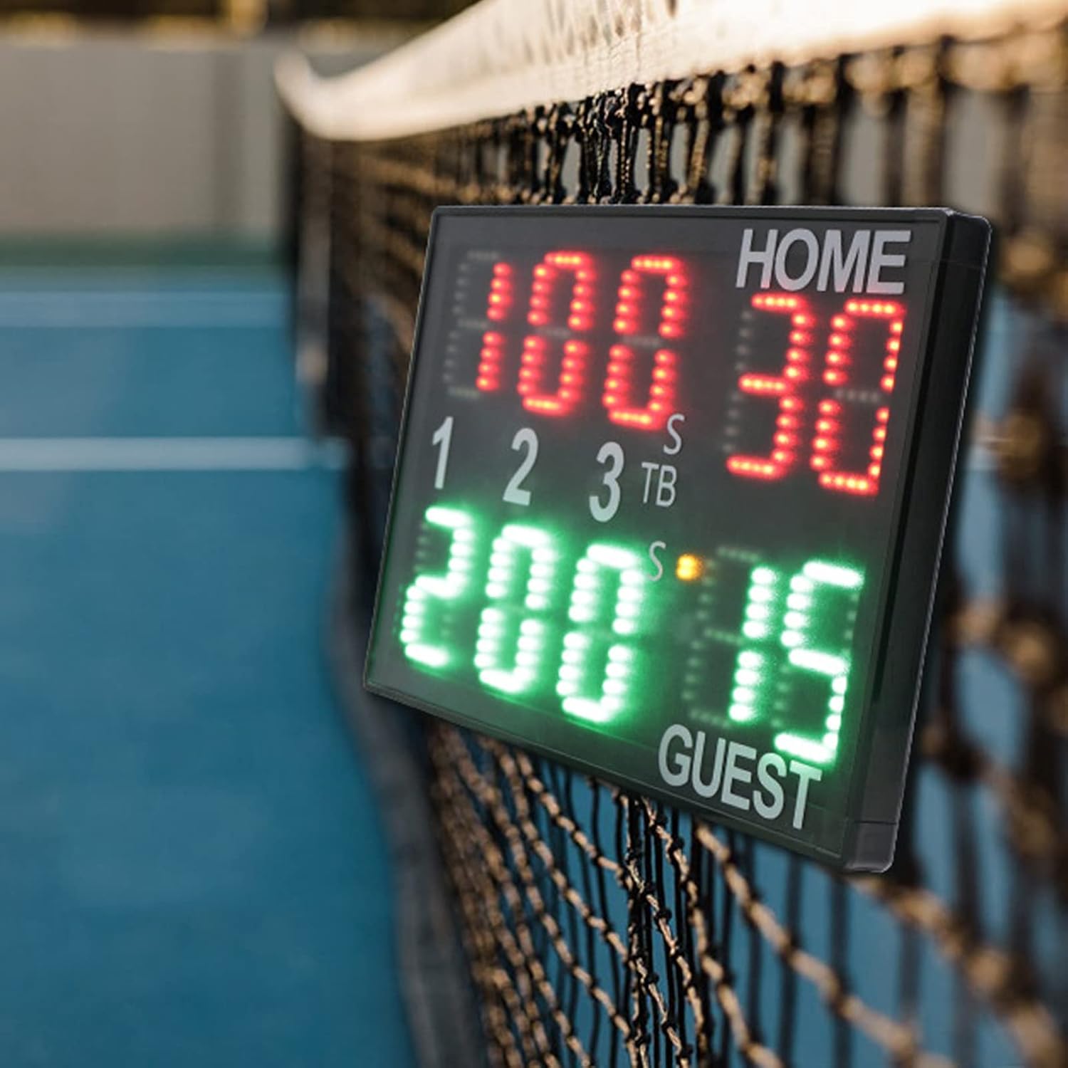 Electronic Scoreboard 10 Digit LED Tabletop Score Board for Match Training Large Digital Scoreboard Score Keeper for Volleyball Table Tennis Sports