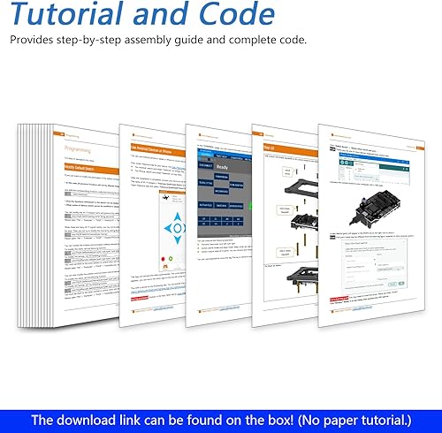 Vista 6 de Freenove Kit de robot cuadrúpedo con control remoto (compatible con Arduino IDE), torsión de arrastre para caminar, control remoto de aplicaciones