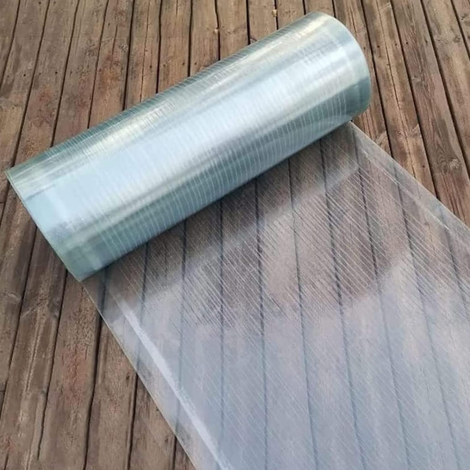 Polycarbonate Roofing Sheet,1.5mm Glassfiber Panel Easy to Bend & Cut,UV Resistant Greenhouse Canopy Window Awning Outdoor Polycarbonate Solid Sheet Rain Shelter Replacement,0.5X2M,1.5X30M(1x4m)