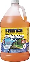 Rain-X Windshield Washer Fluid 0°F 1 Gallon - All-Season Bug Remover with Water Beading Technology