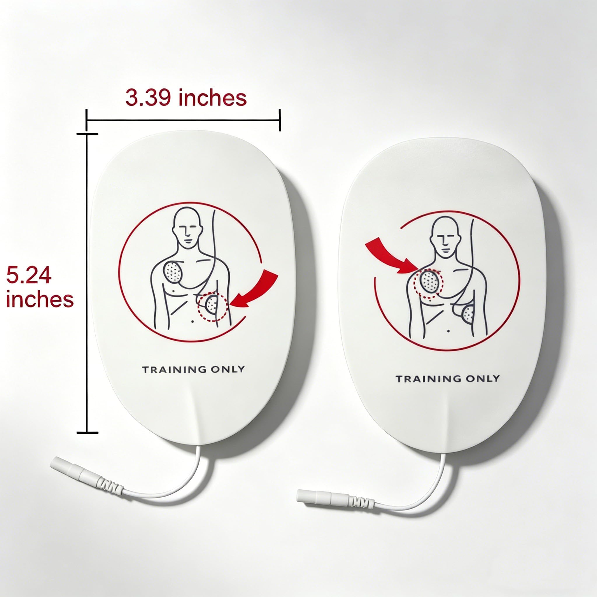 Almohadillas de repuesto de espuma sin látex para adultos, 4 pares