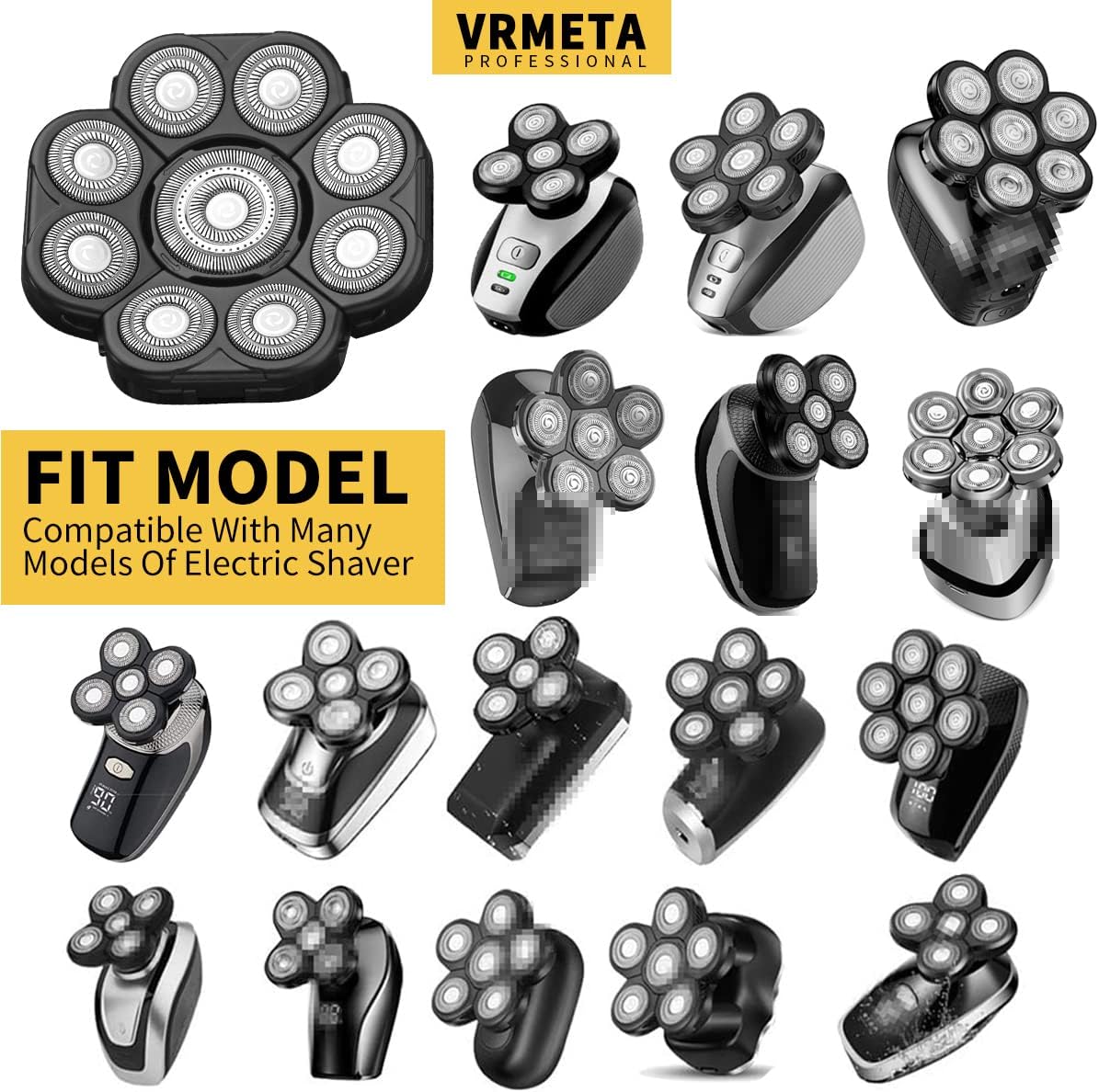 Upgraded Version 9 Blades Electric Razor Shaver Heads - Image 4
