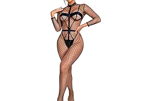 Full Fishnet Bodysuit: Captivating Lingerie for Seductive Moments, Underwire Straps for Uplift