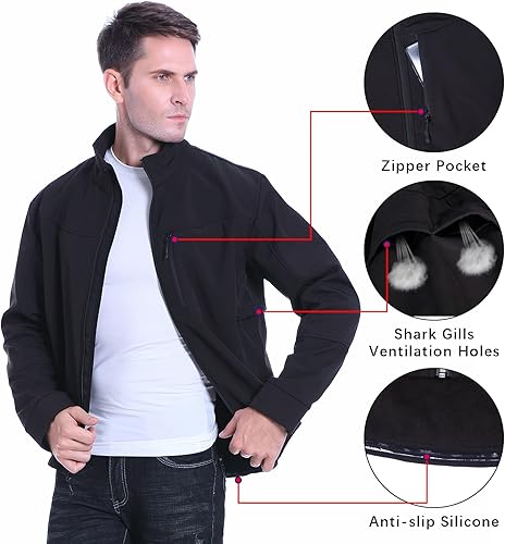 Miniatura 4 de Mens Cycling Jacket Running Fleece Windproof Reflective Warm Up Thermal Bike Jackets