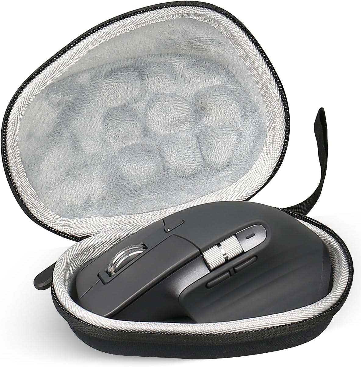 Hard Travel Mouse Case Compatible with Logitech MX Master 4, Master 3S / 3, Master 2S Computer Wireless Mouse Carrying Bag – with Clip and Lanyard