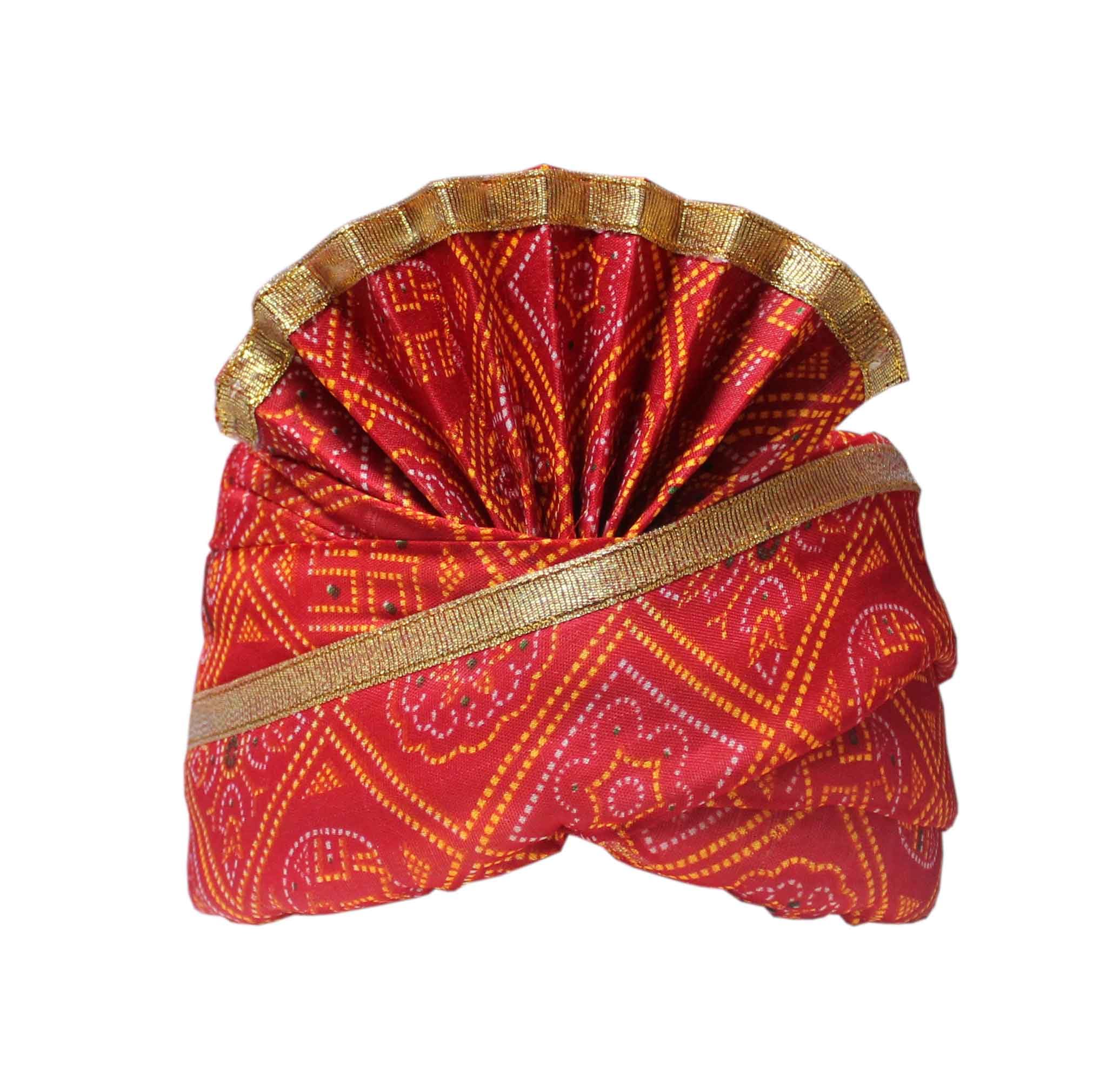 krypmax Gharati/Barati Pagri/Pagdi, Welcome Pagri for Barati for Men & Women, Pack of 1 (Unisex - Free Size)-picture-11