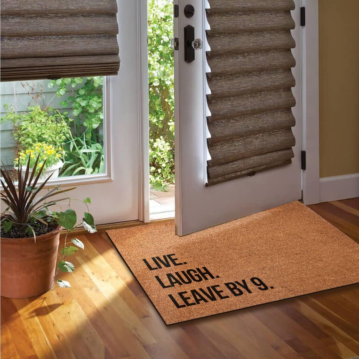 Live Laugh Leave by 9 pm Inside Front Door Mat for Front Door Inside, Outdoor Door Mats for Home Entrance Rugs Indoor Floor Mats for Entryway 30"X18"