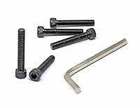 Vista 140 de iexcell Juego de 50 tornillos M4 x 20/25/30/35/40 de acero de aleación de grado 12.9, acabado de óxido negro