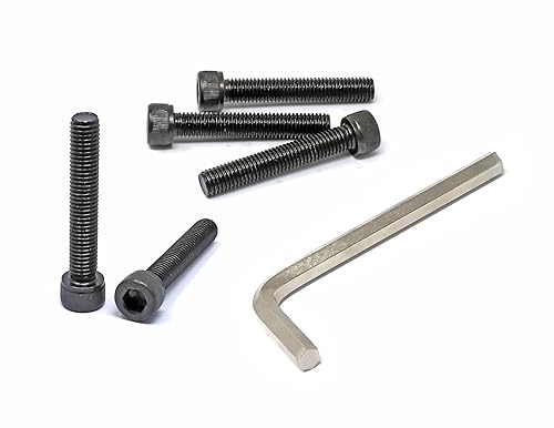 Miniatura 375 de iexcell 720 piezas de acero de aleación M4 x 6/8/10/12/16/20/25/30/35/40/45/50 de grado 12.9, tornillos de cabeza hexagonal, tornillos, arandelas