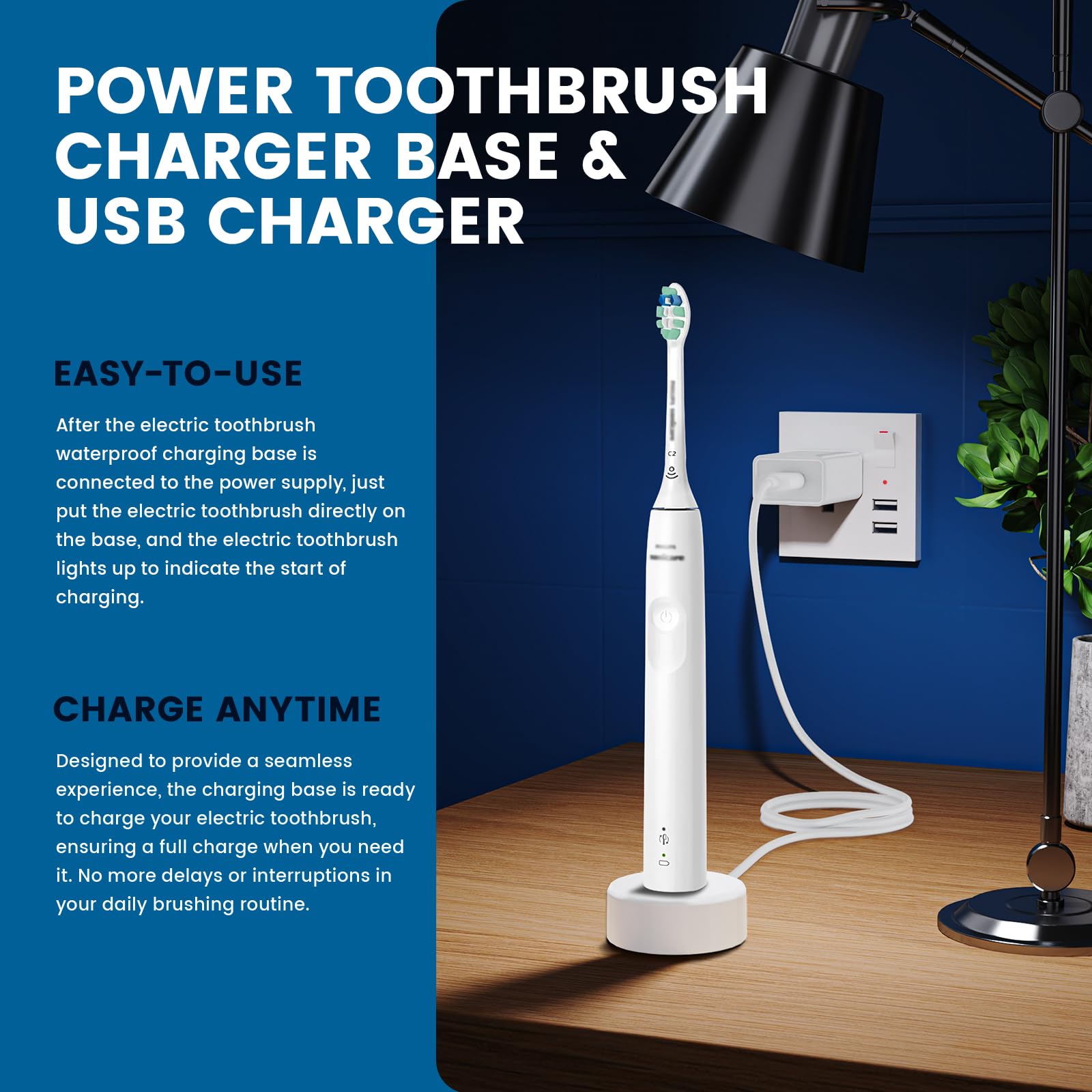 Amazon.co.jp: 電動歯ブラシ充電器ベース 防水 Philips Sonicare 5300